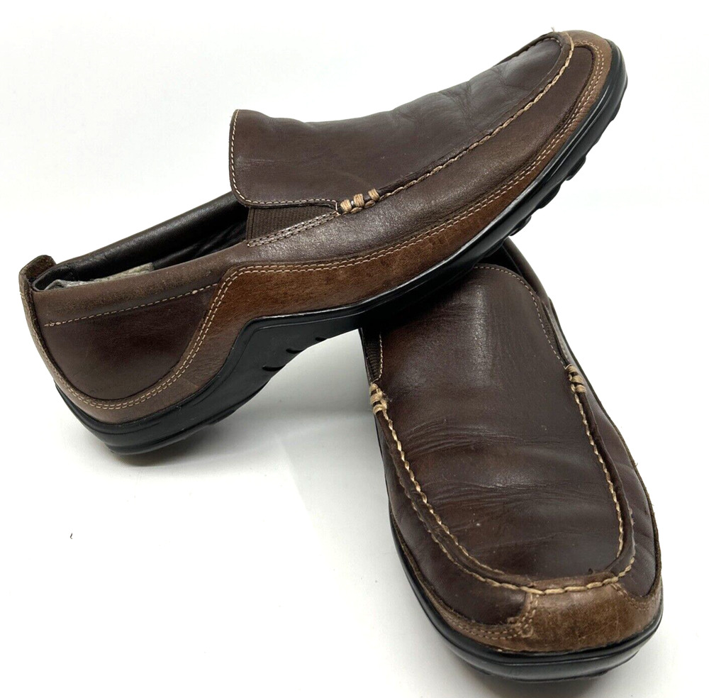 Cole Haan Leather Tucker Venetian Moc Driving Loafers Men's 8.5M Brown
